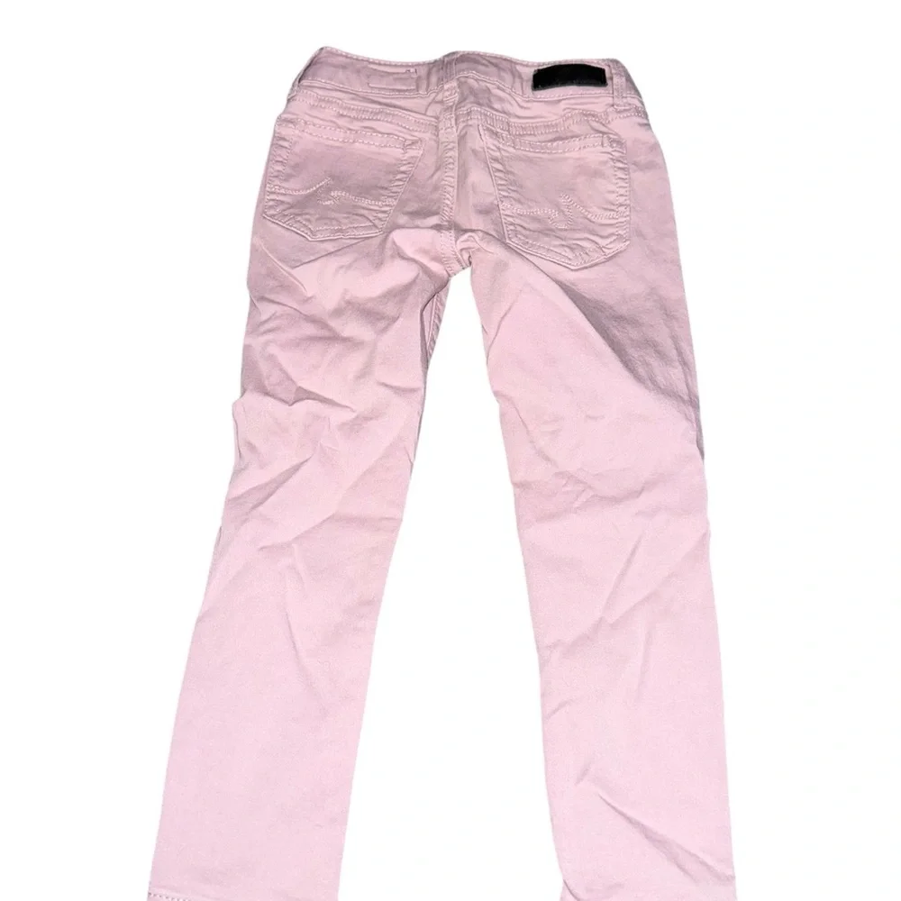 AG Adriano Goldschmied Twiggy Luxe Super Skinny Light Pink Straight-Leg Jeans 4